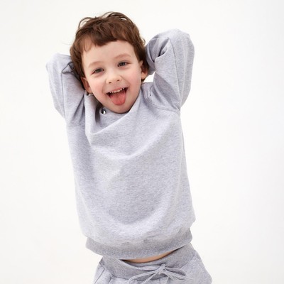 Толстовка KAFTAN Basic line, размер 32 (110-116 см), серая