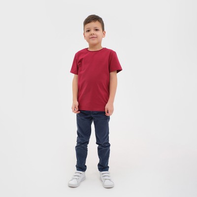 Футболка KAFTAN Basic line, размер 30 (98-104 см), бордо