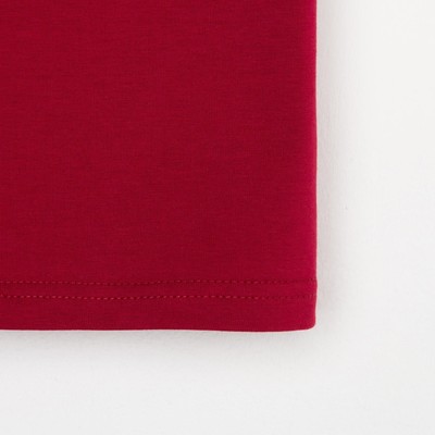 Футболка для мальчика KAFTAN: Basic line, бордо, размер 32 (110-116 см)