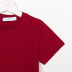 Футболка KAFTAN "Basic line" р.34 (122-128), бордо - Фото 7
