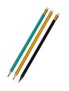Карандаш чернографитный Calligrata, набор 3 шт., НВ, с резинкой, пластиковый, корпус микс - фото 809632490