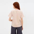 Футболка женская MINAKU REGULAR FIT: цвет бежевый, р-р 46 - Фото 2