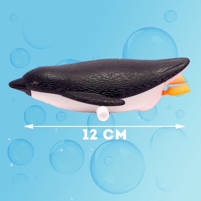Водоплавающая игрушка «Пингвин», заводная - фото 1889559014
