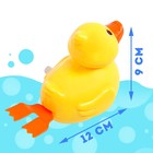 Водоплавающая игрушка «Утёнок», заводная - Фото 2