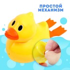 Водоплавающая игрушка «Утёнок», заводная - Фото 3