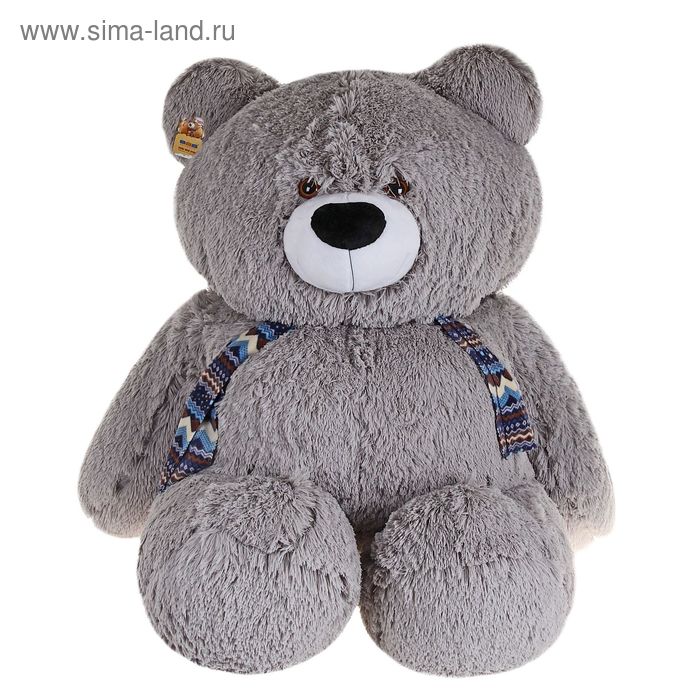 Мягкая игрушка "Медведь Грейс", цвет серый - Фото 1