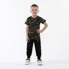 Футболка для мальчика, цвет камуфляж, рост 122 см - Фото 2