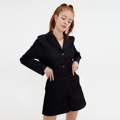 Костюм женский (жакет, шорты) MINAKU: Enjoy, чёрный, размер 44