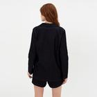 Костюм женский (жакет, шорты) MINAKU: Enjoy цвет чёрный, размер 44 - Фото 4