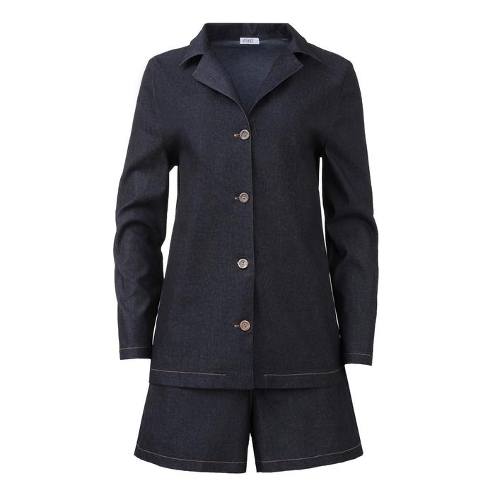 Костюм женский (жакет, шорты) MINAKU: Enjoy цвет чёрный, размер 48 49391