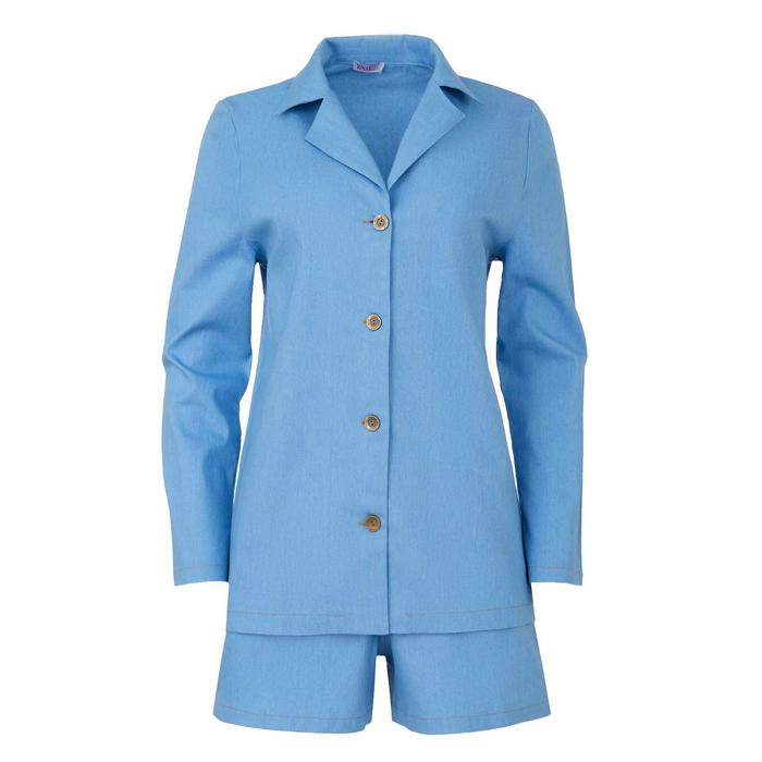 Костюм женский (жакет, шорты) MINAKU: Enjoy цвет голубой, р-р 42 49396