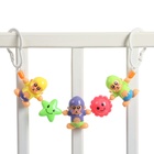 Растяжка на коляску/кроватку «Обезьянки», 3 игрушки, цвет МИКС, Крошка Я - фото 21227685