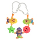 Растяжка на коляску/кроватку «Обезьянки», 3 игрушки, цвет МИКС, Крошка Я - фото 23984599