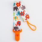 Держатель для соски - пустышки «Слоники», на ленте, 28 см. - Фото 2