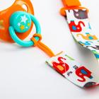 Держатель для соски - пустышки «Слоники», на ленте, 28 см. - Фото 4