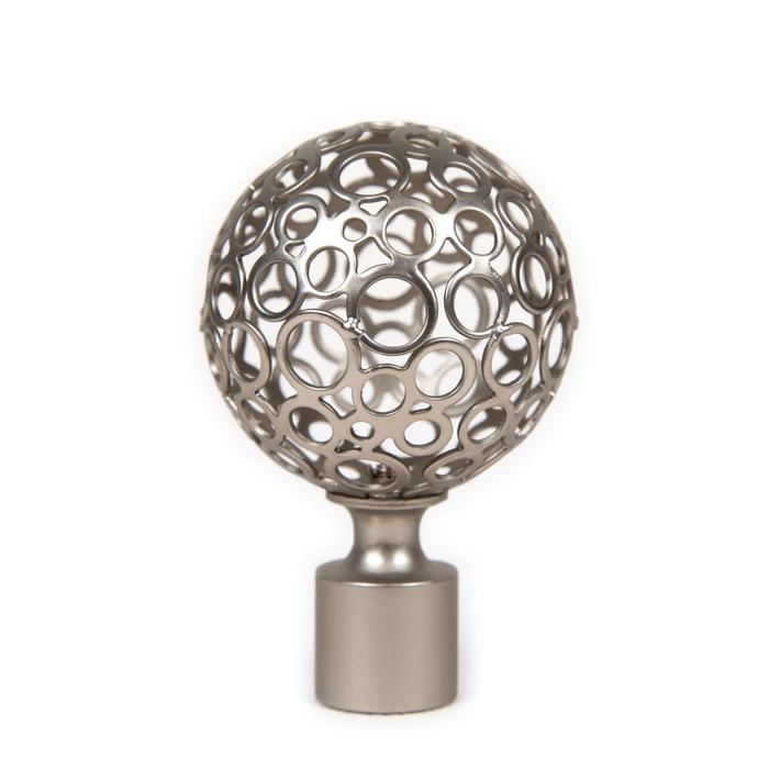 Наконечник «Левша Ажур», d=1.6 см, 2 шт., цвет сатин