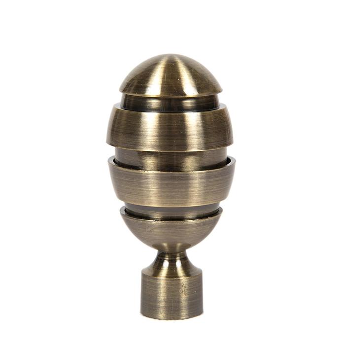 Наконечник «Левша Орех», d=1.6 см, 2 шт., цвет старое золото