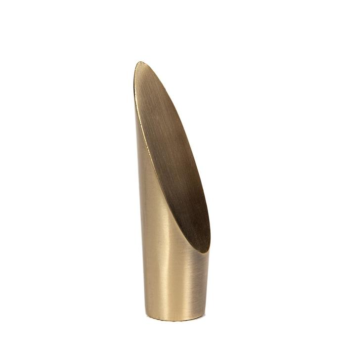 Наконечник «Левша Срез», d=1,6 см, 2 шт, цвет старое золото - Фото 1