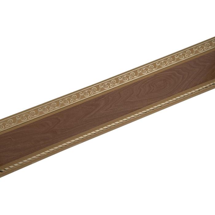 Планка для карниза «Есенин», высота 7 см, длина 25 м, цвет золото/олива