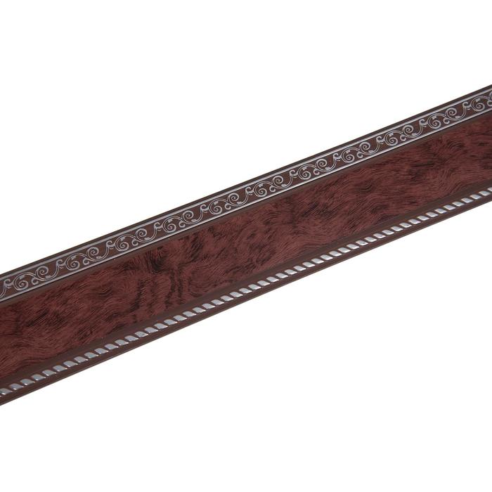 Планка для карниза «Есенин», высота 7 см, длина 25 м, цвет серебро/бубинго - Фото 1