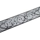 Планка для карниза «Вензель», высота 7 см, длина 25 м, цвет белый с чёрным - фото 2180568