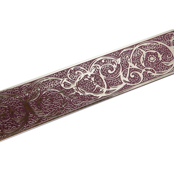 Планка для карниза «Вензель», высота 7 см, длина 25 м, цвет золото, бордо - Фото 1