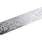 Планка для карниза «Вензель», высота 7 см, длина 25 м, цвет серебро, белый - фото 2180576