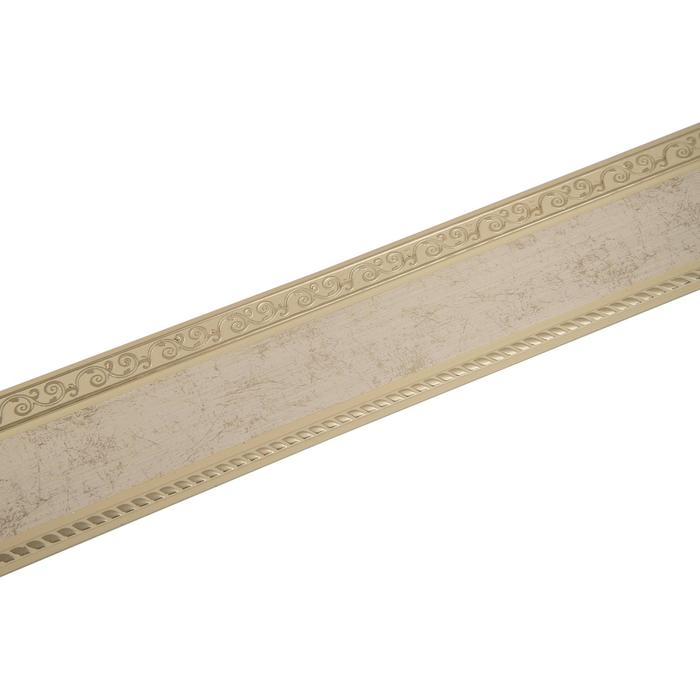 Планка для карниза «Есенин», высота 7 см, длина 25 м, цвет золото/оникс
