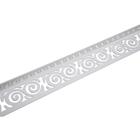 Планка для карниза «Завиток», высота 7 см, длина 25 м, цвет серебро, белый - фото 2180642