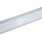Планка для карниза «Лист», высота 7 см, длина 25 м, цвет серебро, белый - фото 295120206
