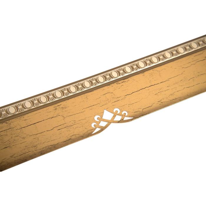 Планка для карниза «Моцарт», высота 7 см, длина 25 м, цвет золото, антик - Фото 1