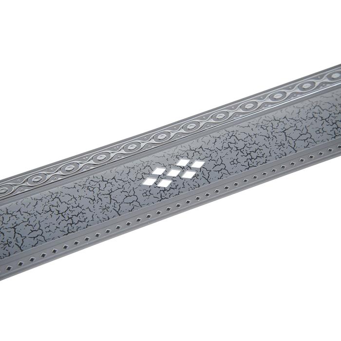 Планка для карниза «Ромб», высота 7 см, длина 25 м, цвет серебро, элегант - Фото 1