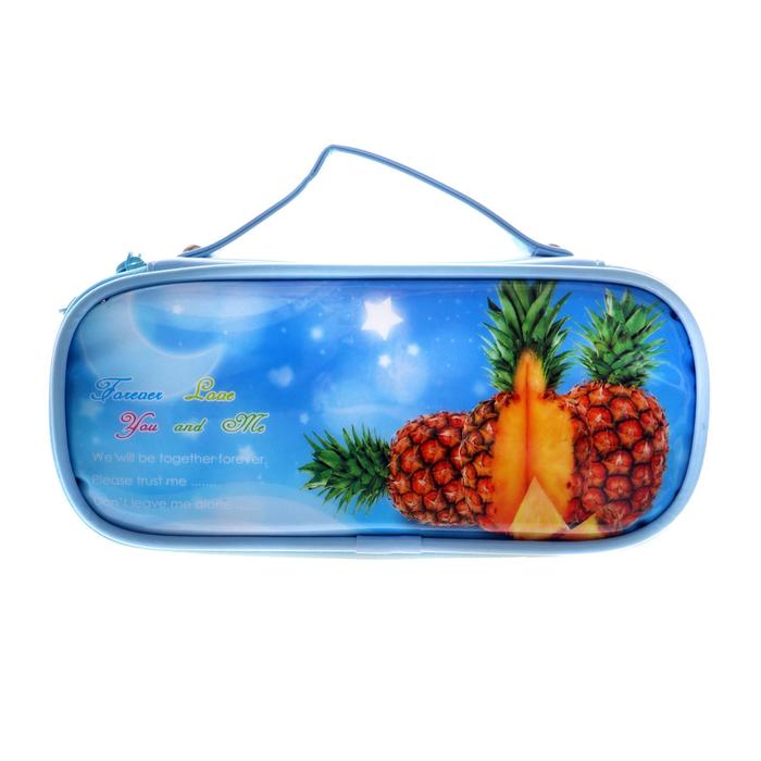Пенал школьный на молнии «Ананасы» - Фото 1
