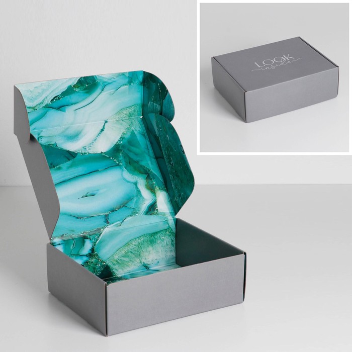 Коробка подарочная двухсторонняя складная, упаковка, «Текстура», 27 х 21 х 9 см
