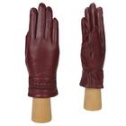 Перчатки женские натуральная кожа (Размер 7.5) бордовый - Фото 2