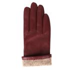 Перчатки женские натуральная кожа (Размер 7.5) бордовый - Фото 4