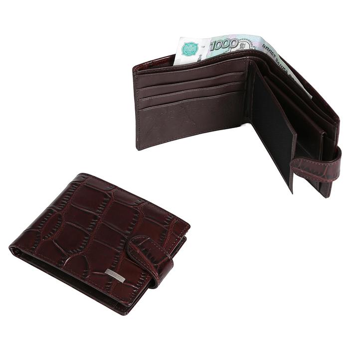 Кошелек FABRETTI, цвет коричневый - Фото 1