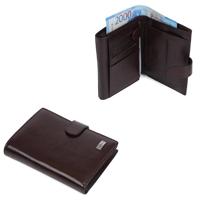 Кошелек FABRETTI, цвет кориченвый - Фото 1