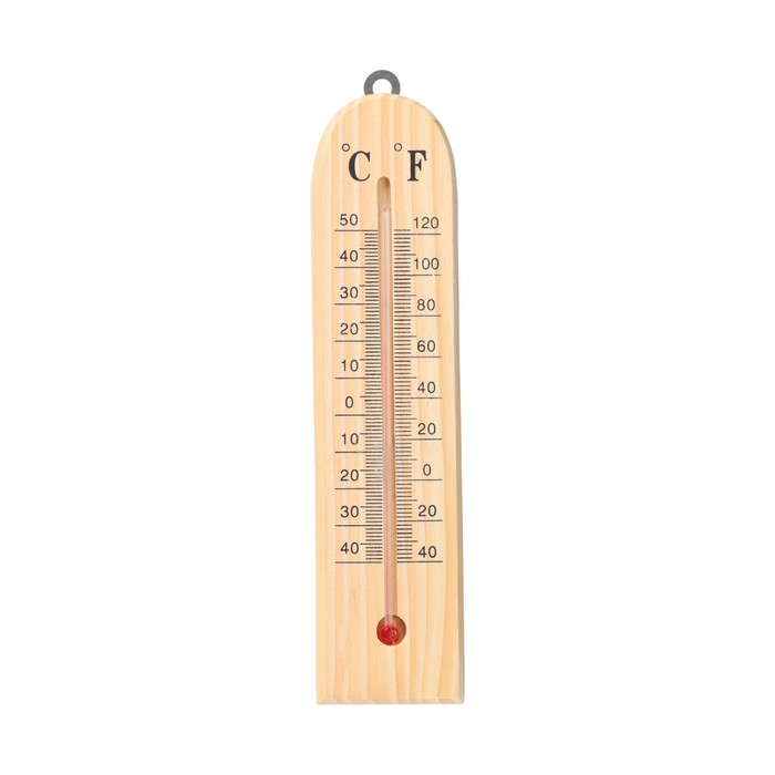 Термометр, градусник комнатный деревянный, от -40° до 50 °C - фото 1904297432
