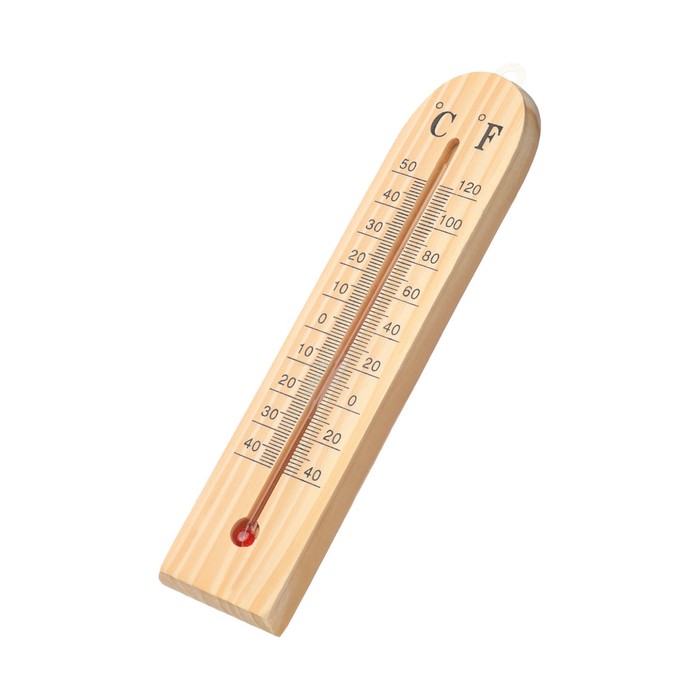 Термометр, градусник комнатный деревянный, от -40° до 50 °C - фото 1904297433