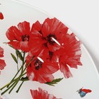 Тарелка суповая Доляна «Красные маки», d=18,5 см - Фото 3