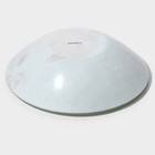 Тарелки Доляна «Кролик», 19 предметов: 6 десертных тарелок, 6 обеденных тарелок, 6 мисок, салатник, стекло, голубые - Фото 9