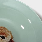 Тарелка стеклянная суповая Доляна «Кролик», 300 мл, d=18,5 см - фото 4322036