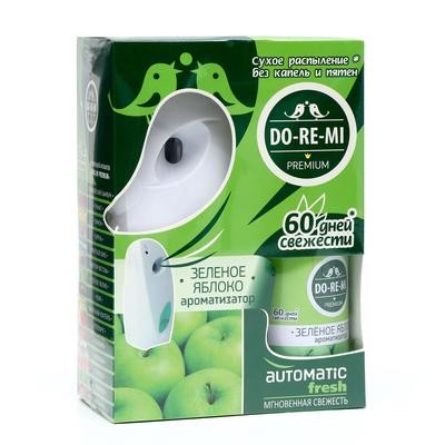 Комплект До-Ре-Ми Премиум «Зеленое яблоко» 250 мл, автоматический диспенсер + 2 батарейки