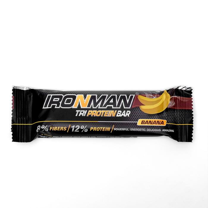 Батончик протеиновый IRONMAN, банан, 50 г - Фото 1