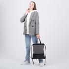 Рюкзак молодёжный, отдел на шнурке, наружный карман, цвет серый - Фото 5
