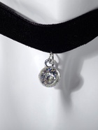 Чокер «Стразинка» круг в огранке, цвет белый в серебре, 33 см - Фото 11