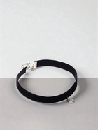 Чокер «Стразинка» круг в огранке, цвет белый в серебре, 33 см - Фото 2