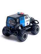 Машинка на пульте управления «Джип. Полиция», работает от батареек, цвет чёрный - Фото 3