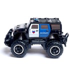 Джип радиоуправляемый «Полиция», работает от батареек, цвет чёрный - фото 4058404